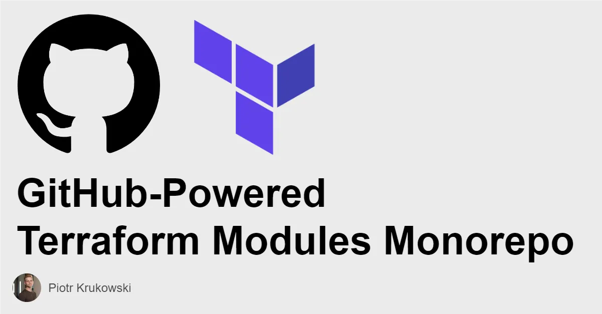 GitHub-Powered Terraform Modules Monorepo