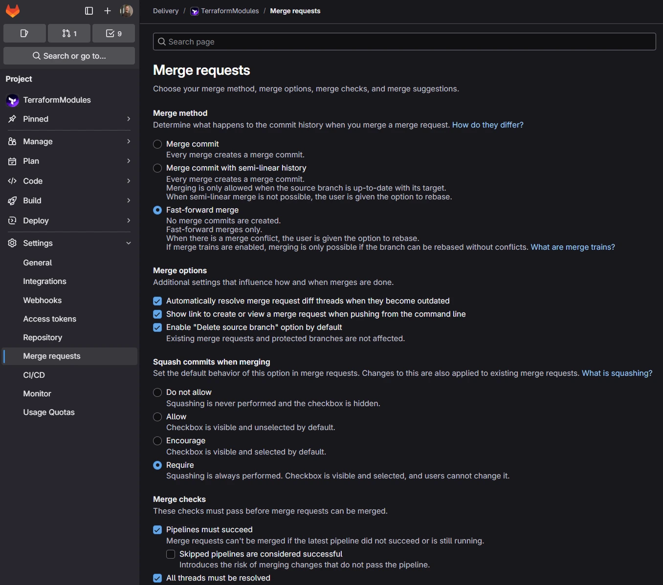 Add CICD variable